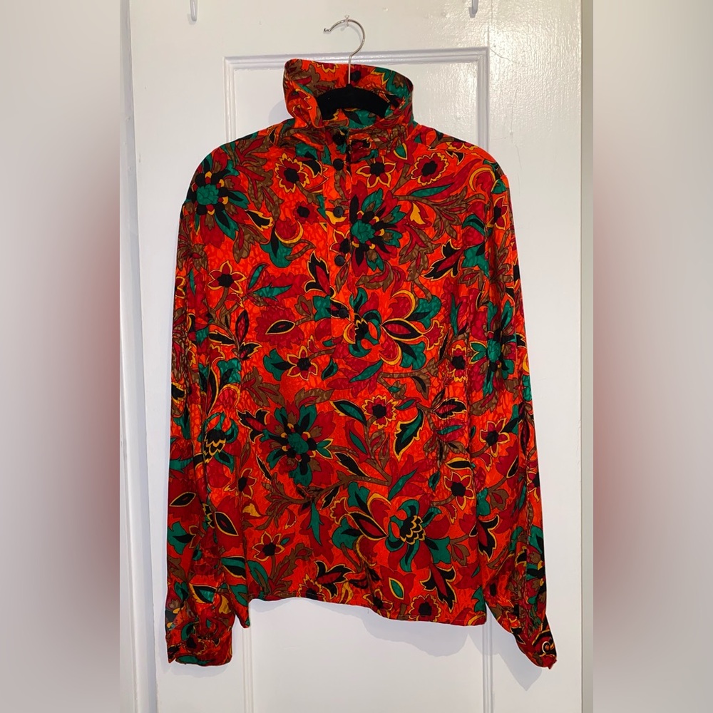 Vintage Carlisle Silk Long Sleeve Top